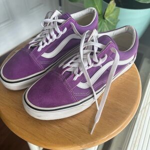 Purple vans shoes